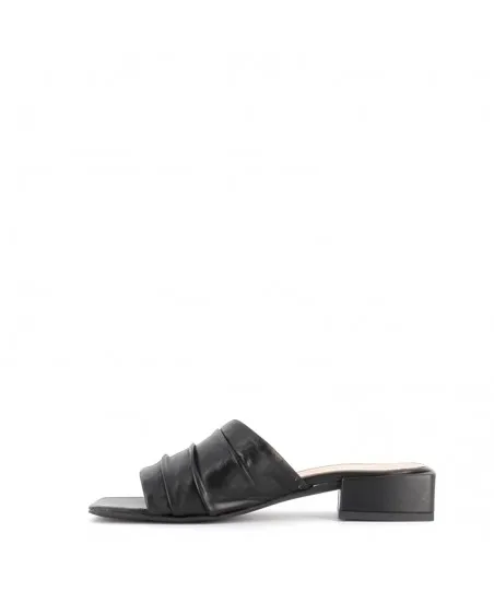 MULE LIVIA CUIR NOIR