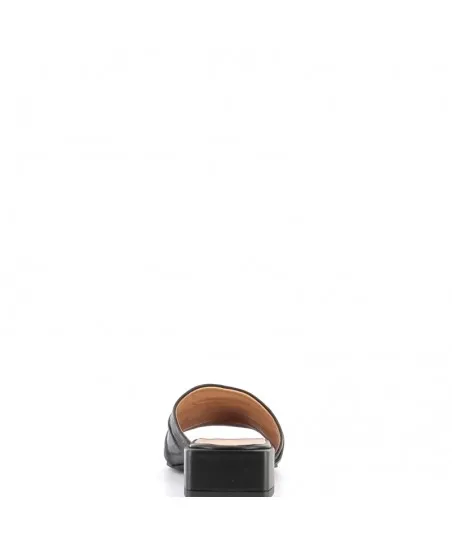 MULE LIVIA CUIR NOIR