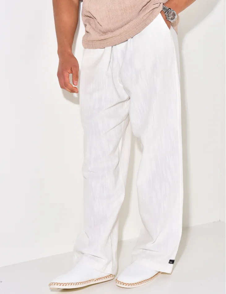 Pantalon en lin / 61549 - JEANS INDUSTRY