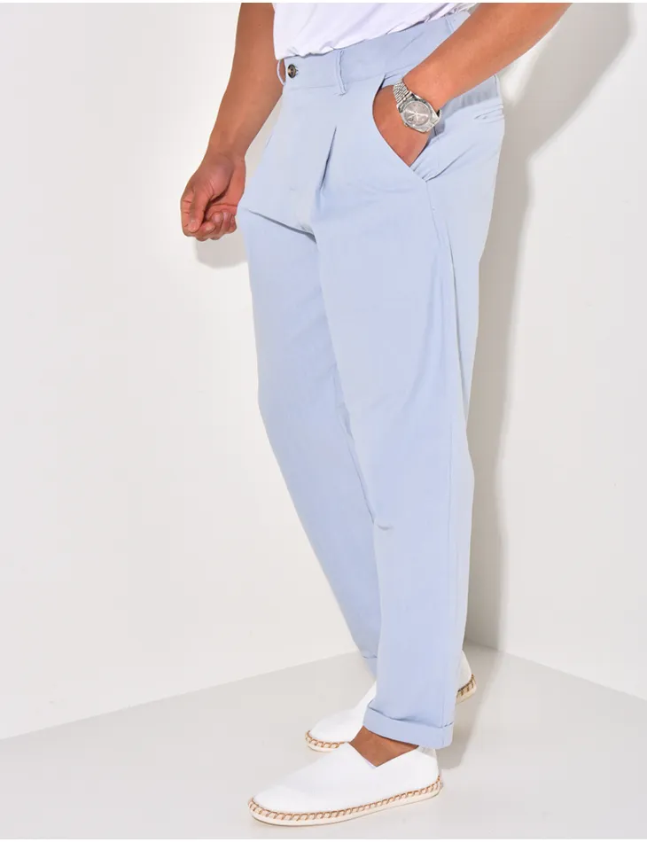 Pantalon en lin / 62821 - JEANS INDUSTRY