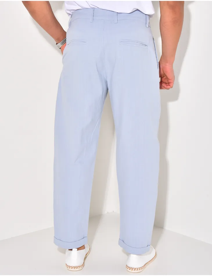 Pantalon en lin / 62821 - JEANS INDUSTRY