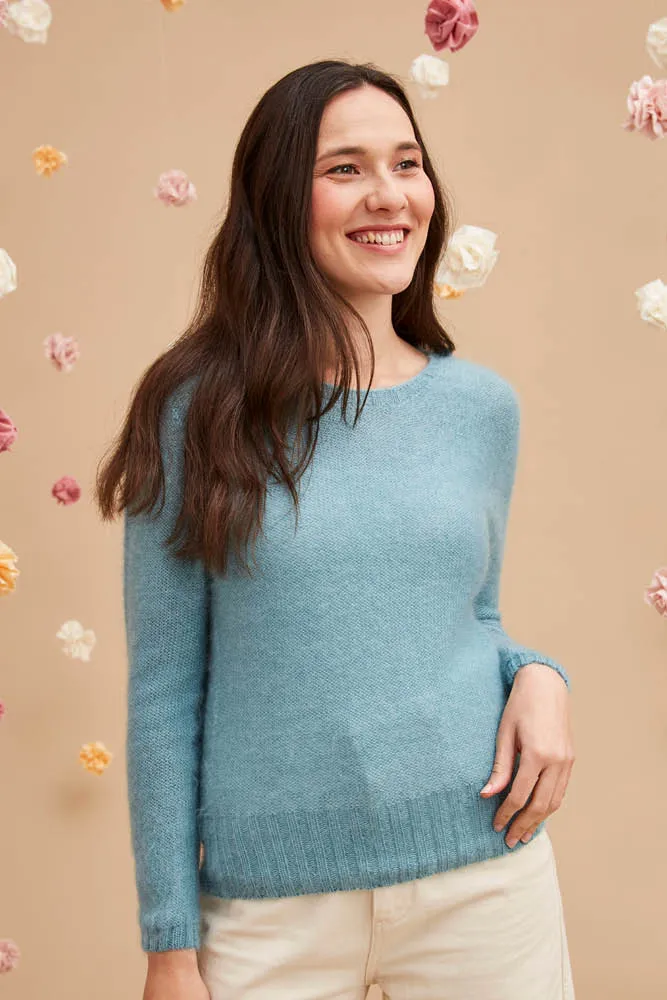 Petit pull laine mohair pour femme