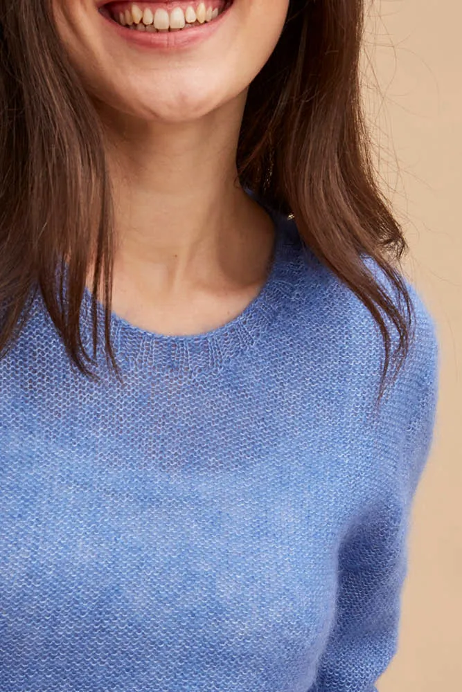 Petit pull laine mohair pour femme