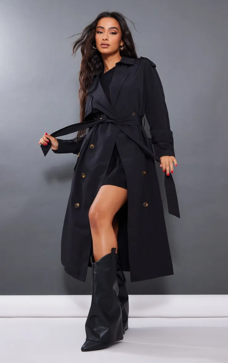 Petite Trench oversize noir