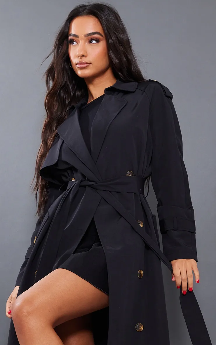 Petite Trench oversize noir