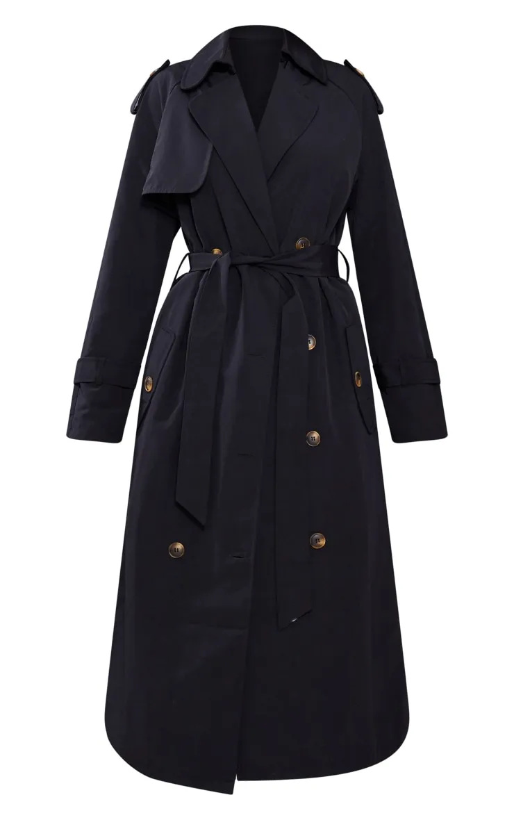 Petite Trench oversize noir