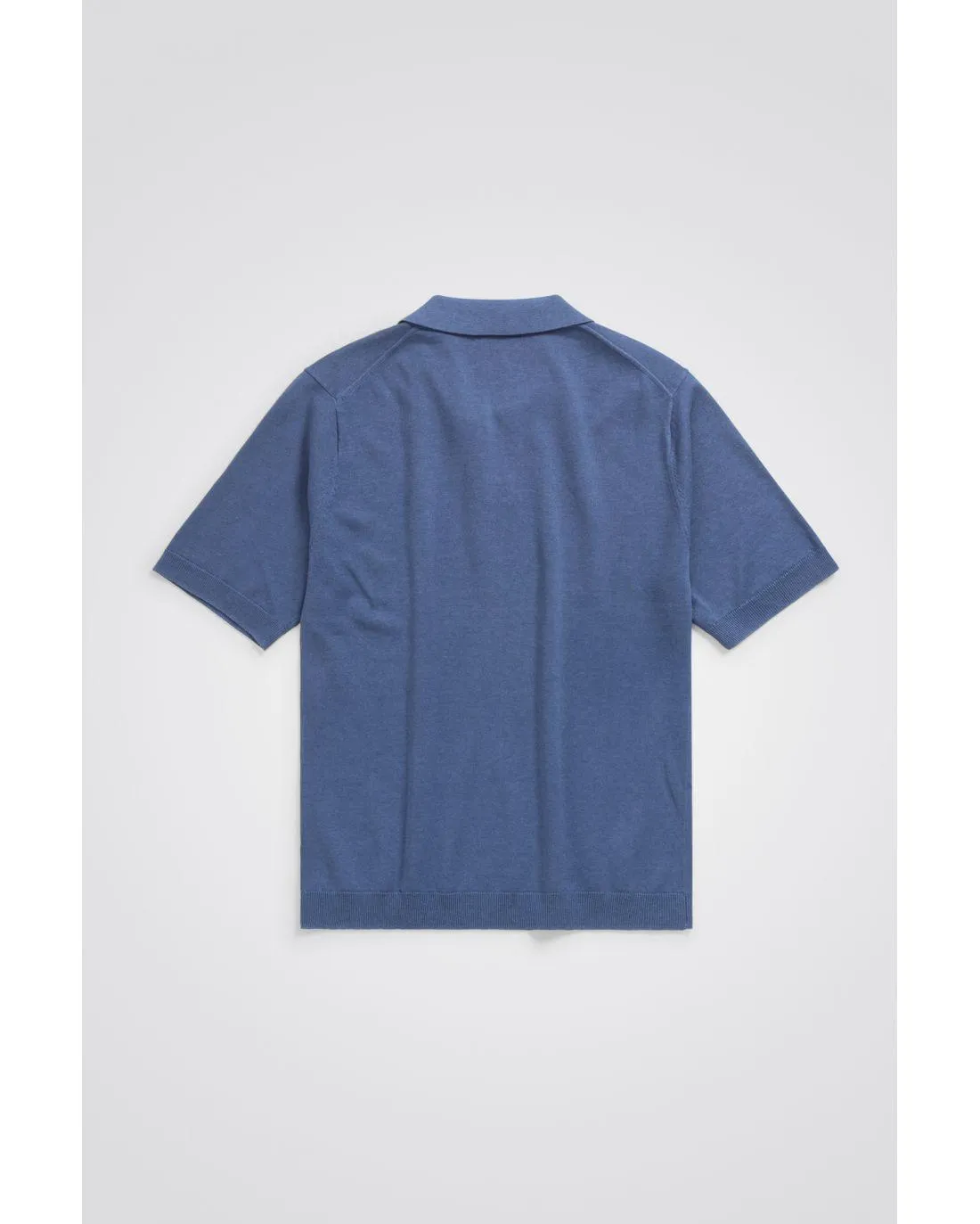 POLO LEIF COTTON LINEN CALCITE BLUE - Norse Projects | Chez Maman Rouen