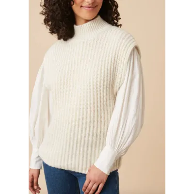 Pull Bulon - creme - Des petits hauts