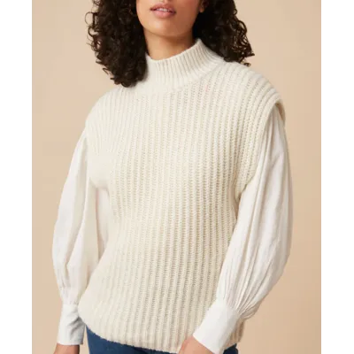 Pull Bulon - creme - Des petits hauts