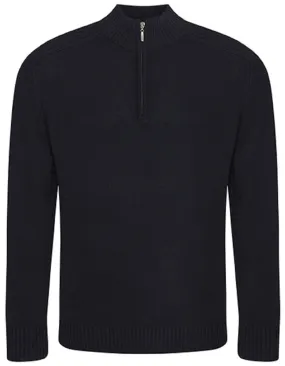 Pull col zippé homme - EA061 - noir 