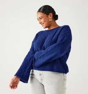 Pull fantaisie Femme - Bleu Cobalt