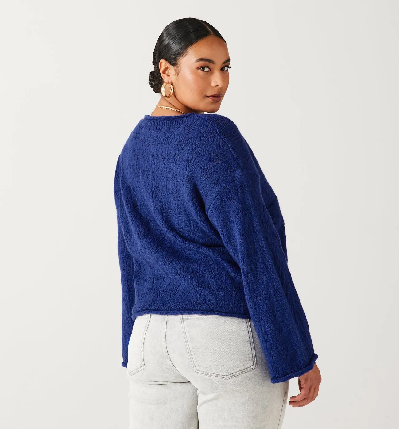 Pull fantaisie Femme - Bleu Cobalt