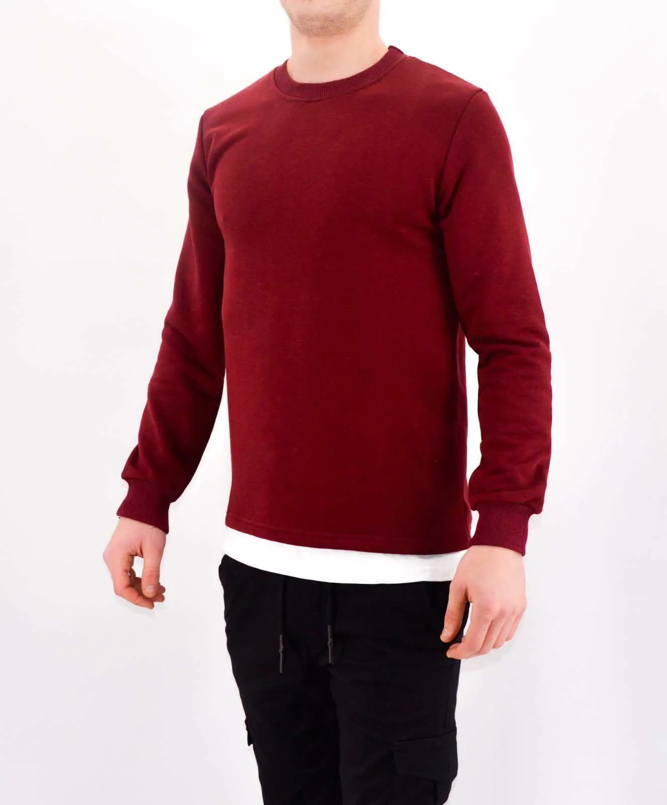 Pull homme | sweat bordeaux | Mode urbaine