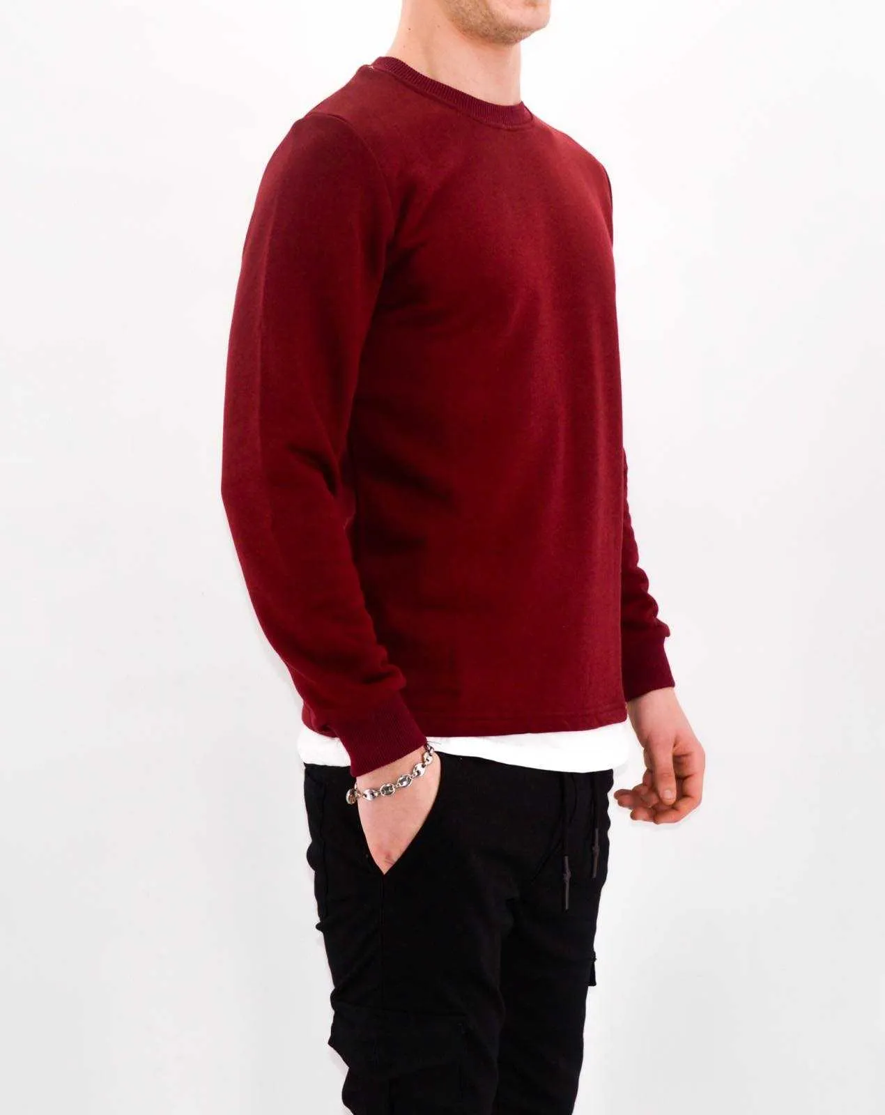 Pull homme | sweat bordeaux | Mode urbaine