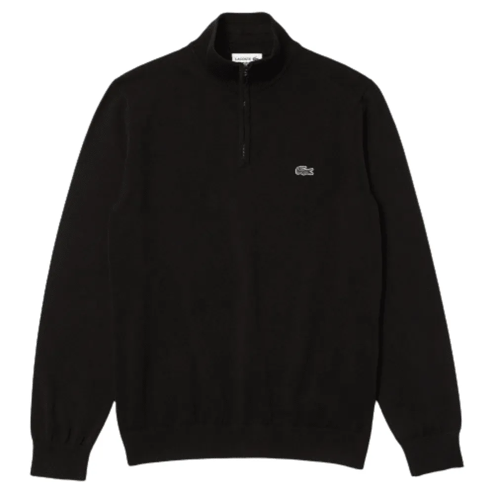 pull Lacoste zippé noir - Sport Aventure