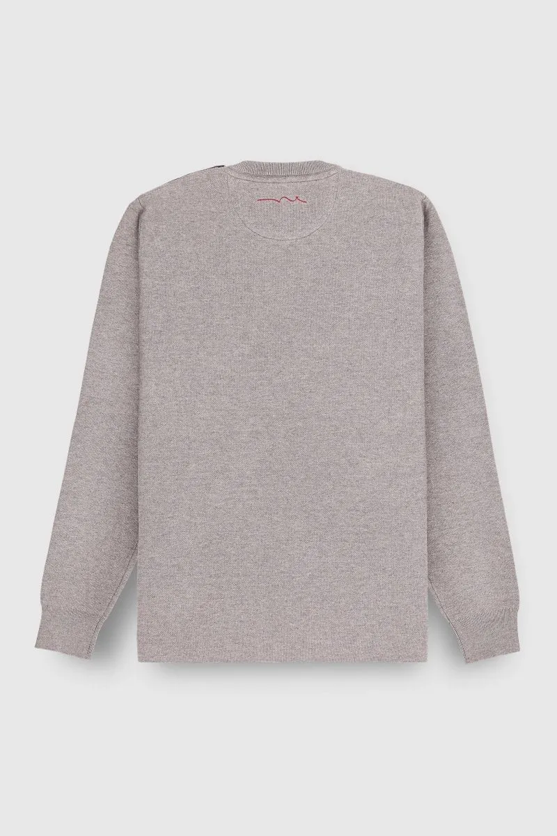 Pull P-ELIAS GRIS CHINE MOYEN