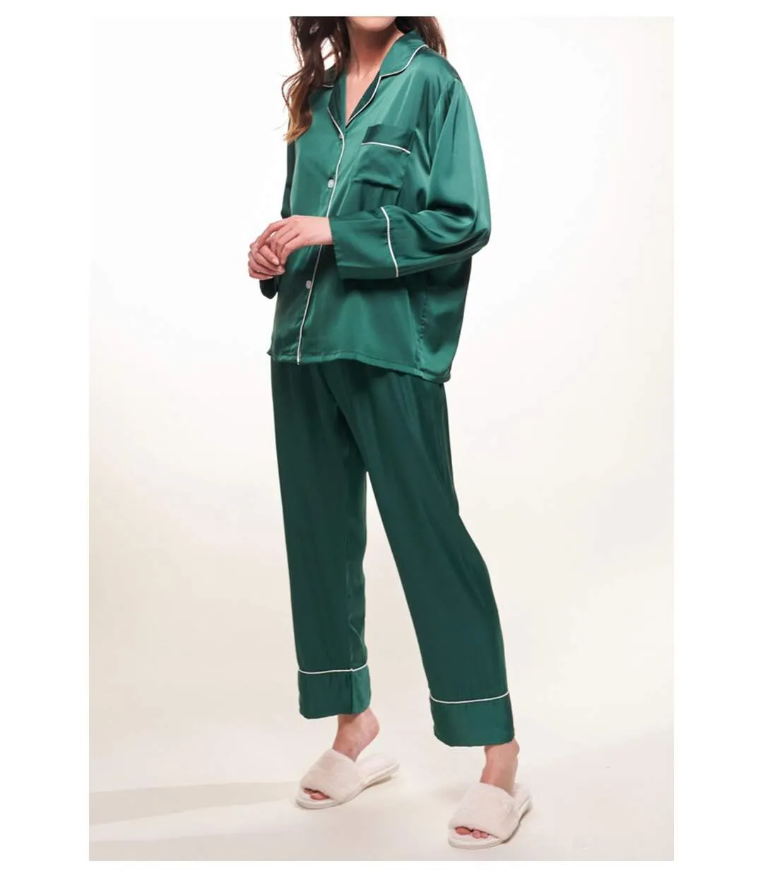 Pyjama fluide en satin