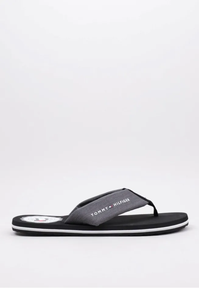 RECYCLED CHAMBRAY  BEACH SANDAL Tommy Hilfiger TONGS