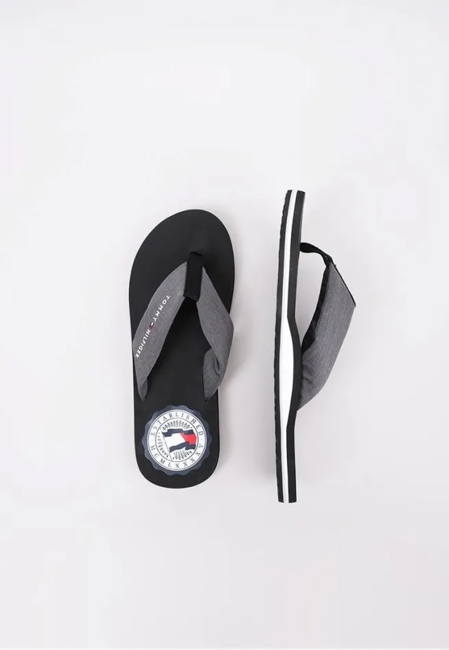 RECYCLED CHAMBRAY  BEACH SANDAL Tommy Hilfiger TONGS