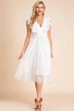 Robe Broderie Anglaise Vintage