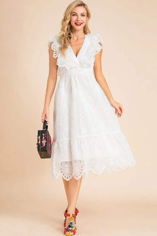 Robe Broderie Anglaise Vintage