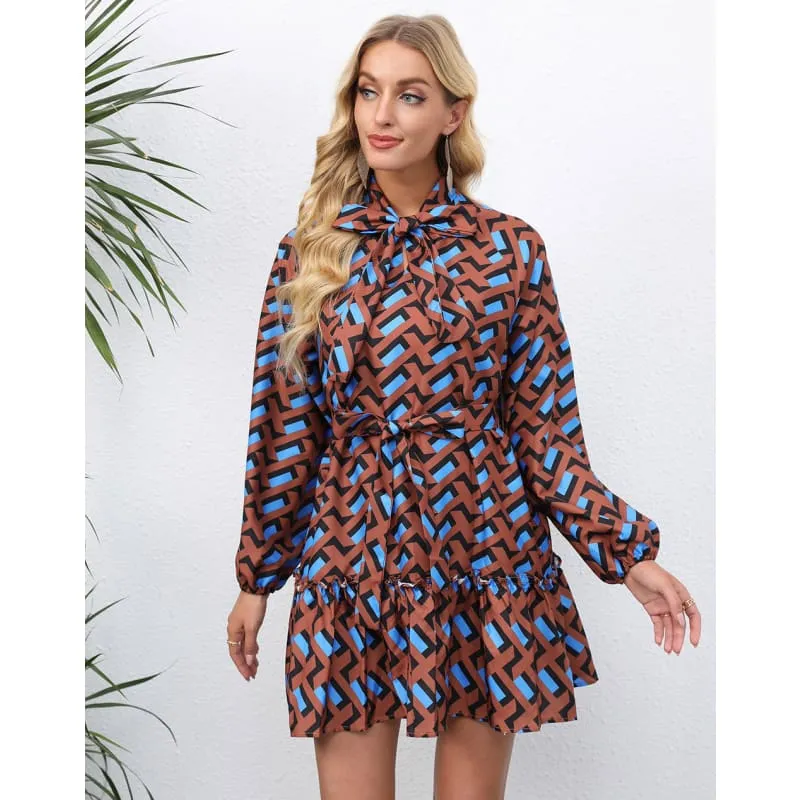 Robe courte chic femme évasée