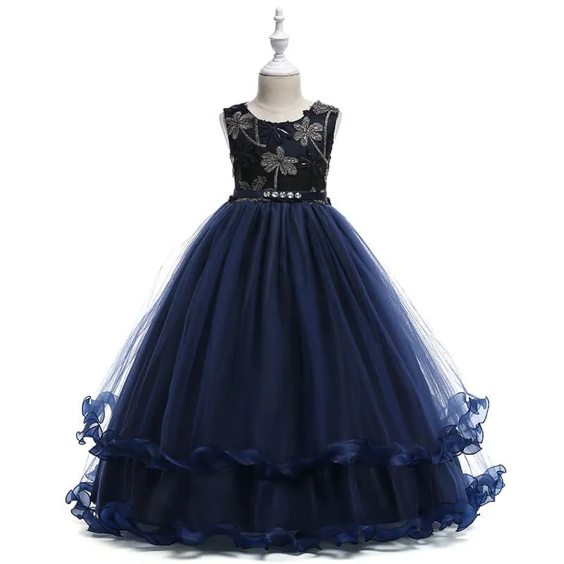 Robe de Princesse Bleu Nuit