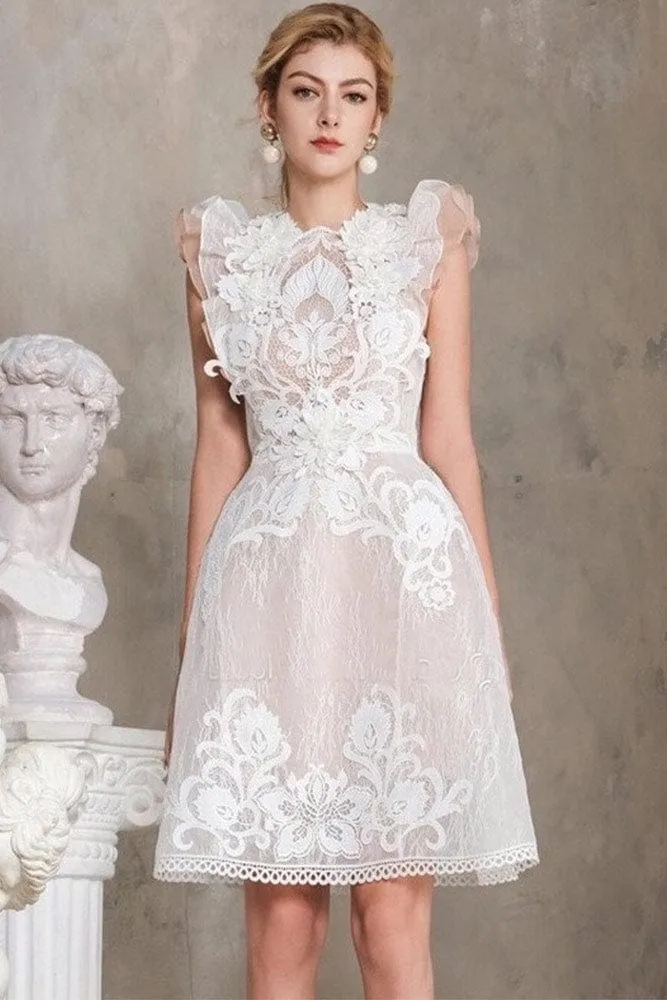 Robe Dentelle Cocktail Mariage