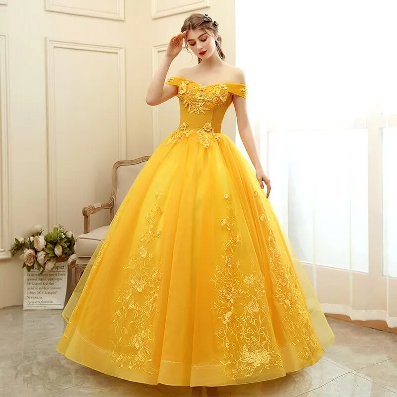 Robe Jaune Princesse Adulte