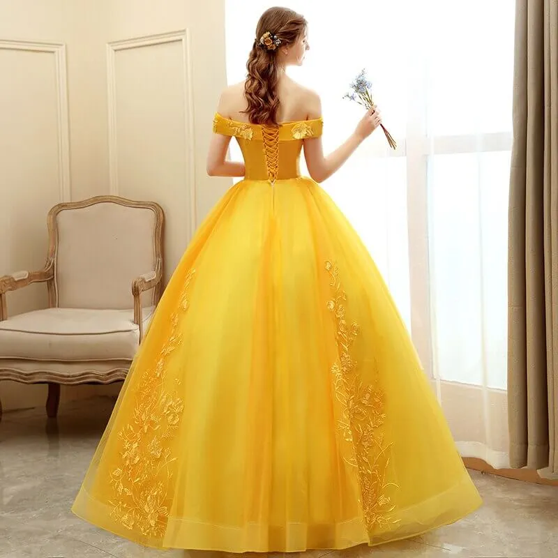 Robe Jaune Princesse Adulte