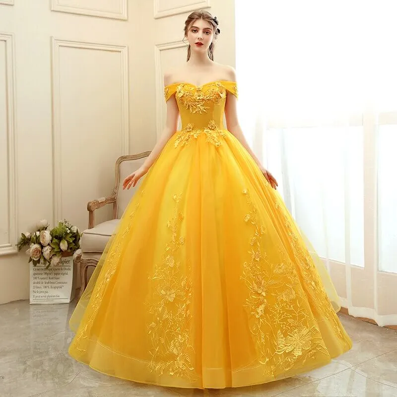 Robe Jaune Princesse Adulte