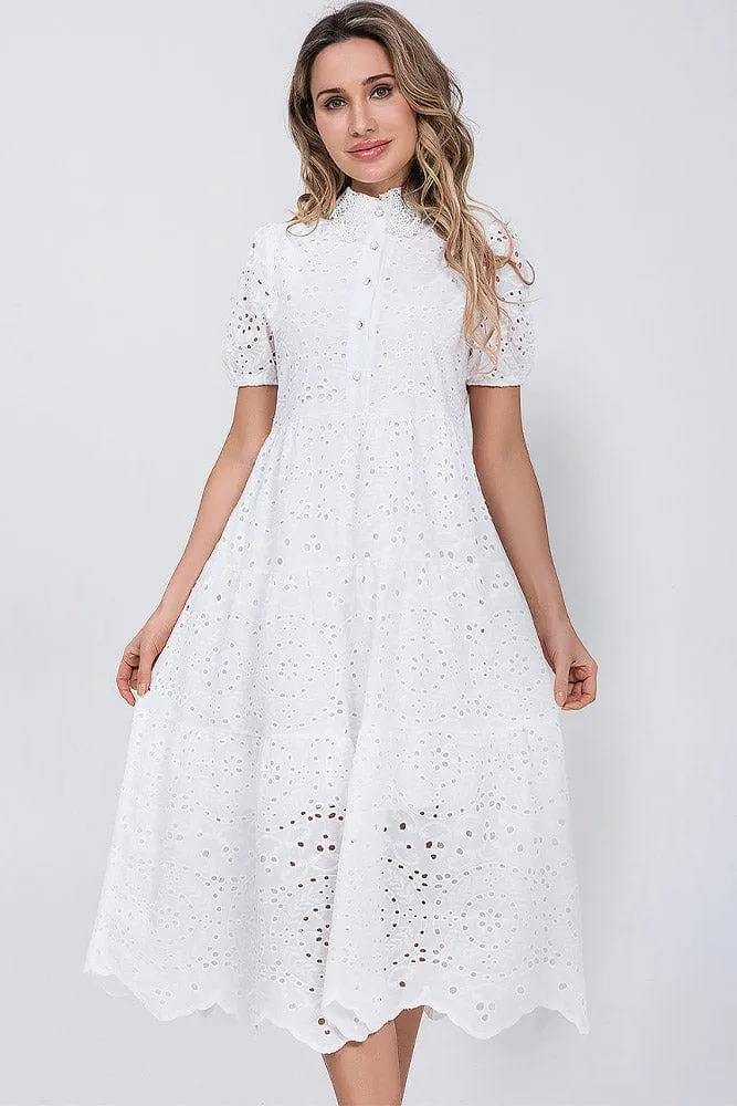 Robe Longue Broderie Anglaise