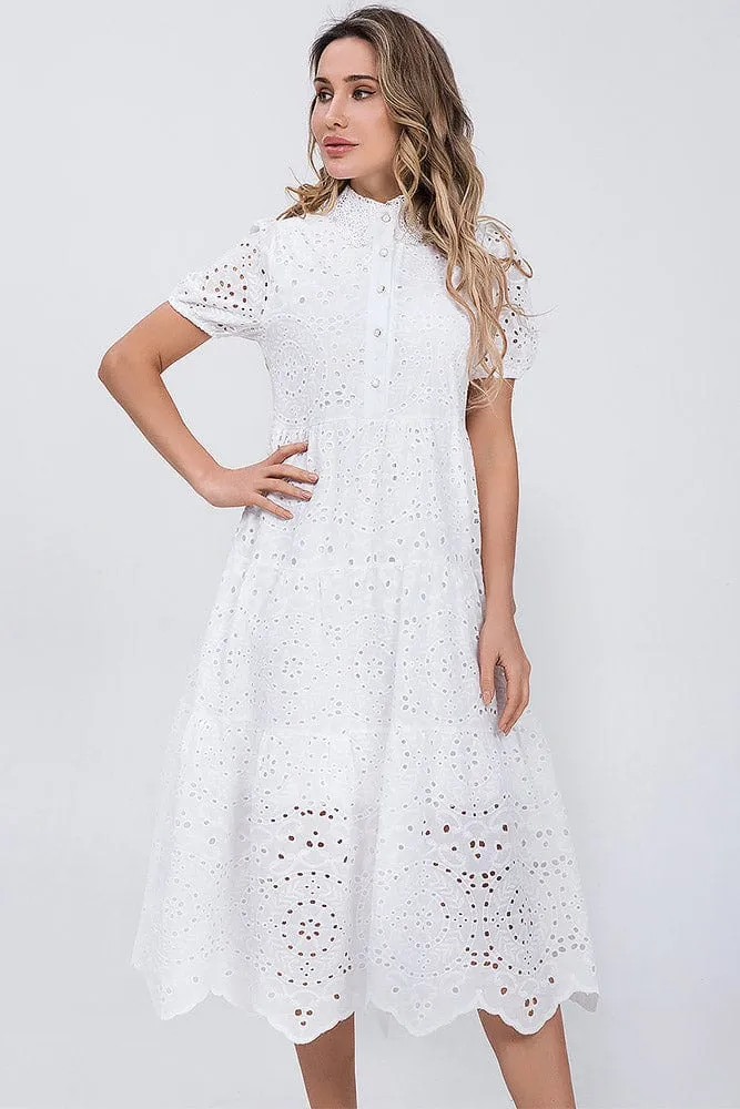 Robe Longue Broderie Anglaise