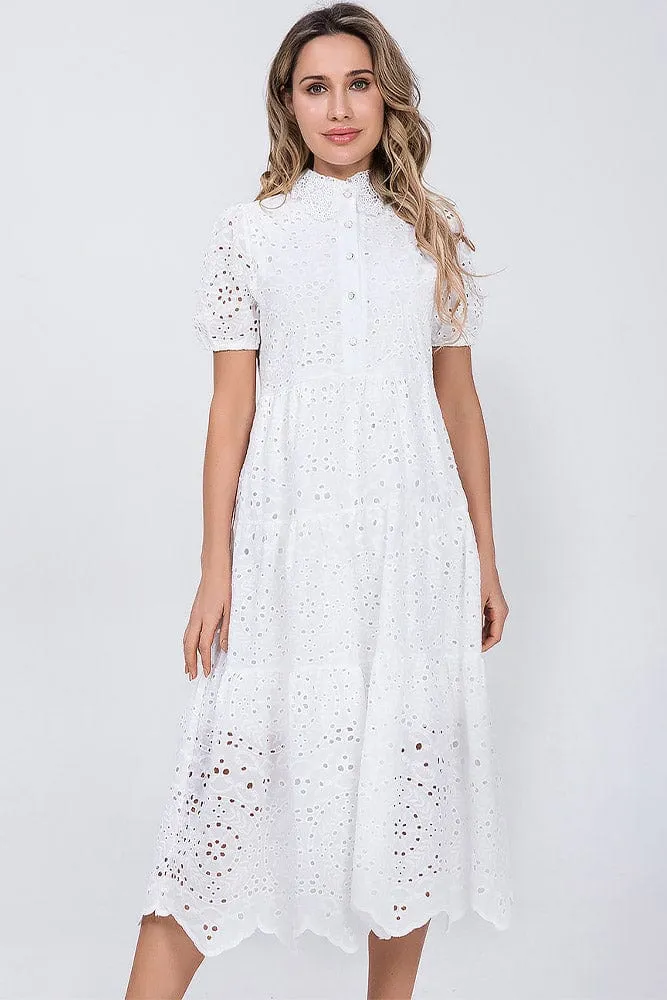 Robe Longue Broderie Anglaise