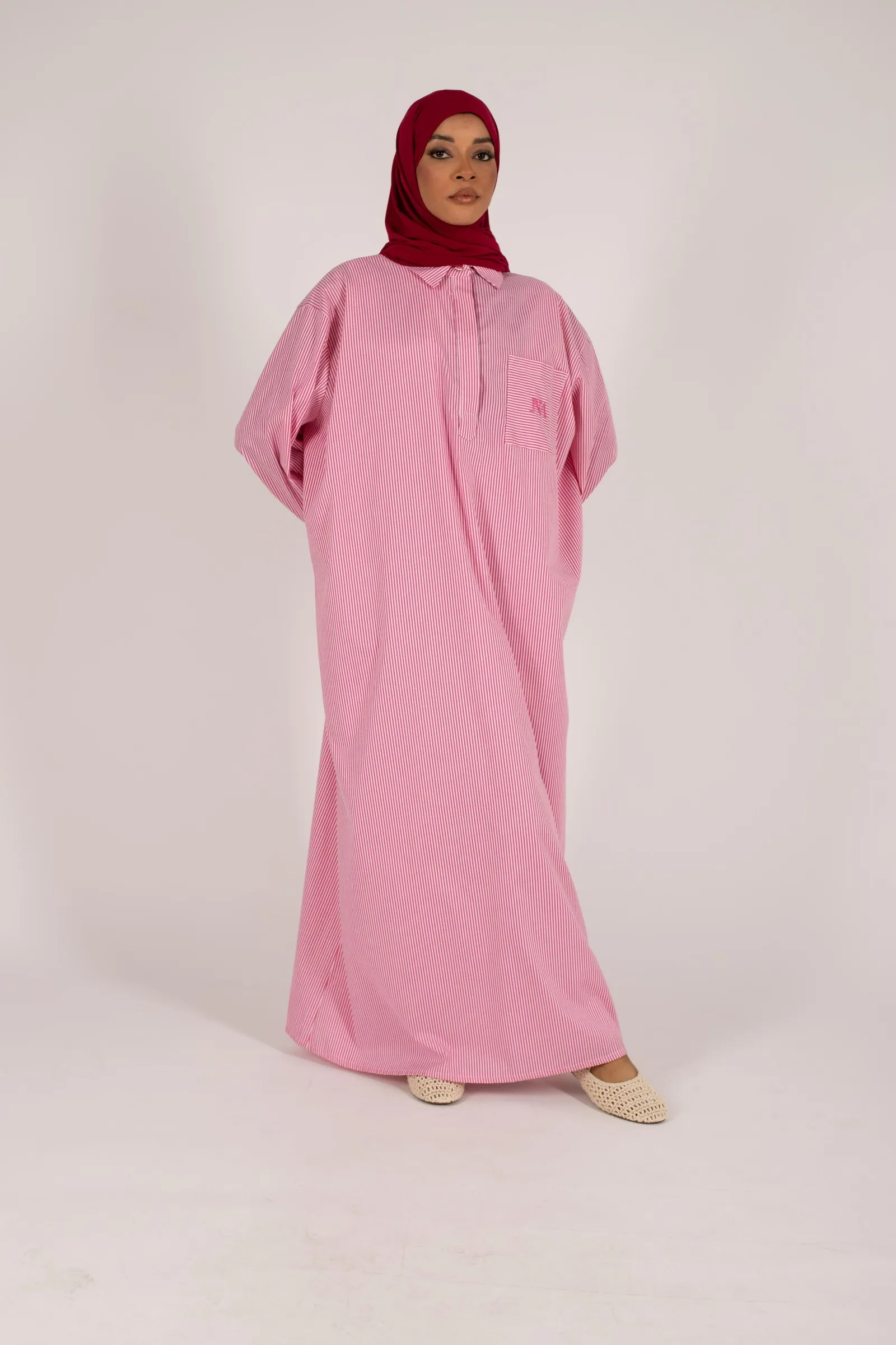 Robe santorin Fushia