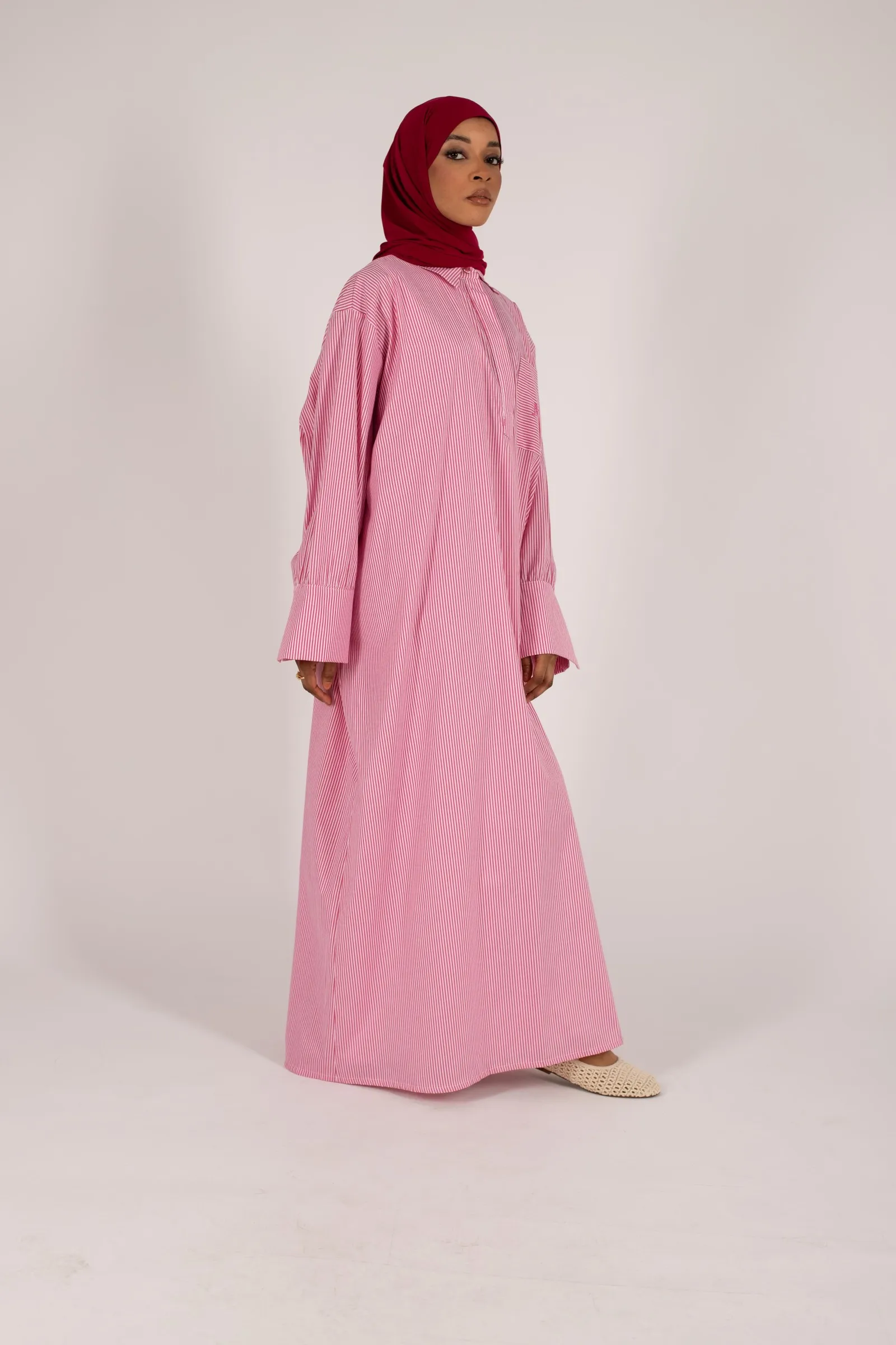 Robe santorin Fushia