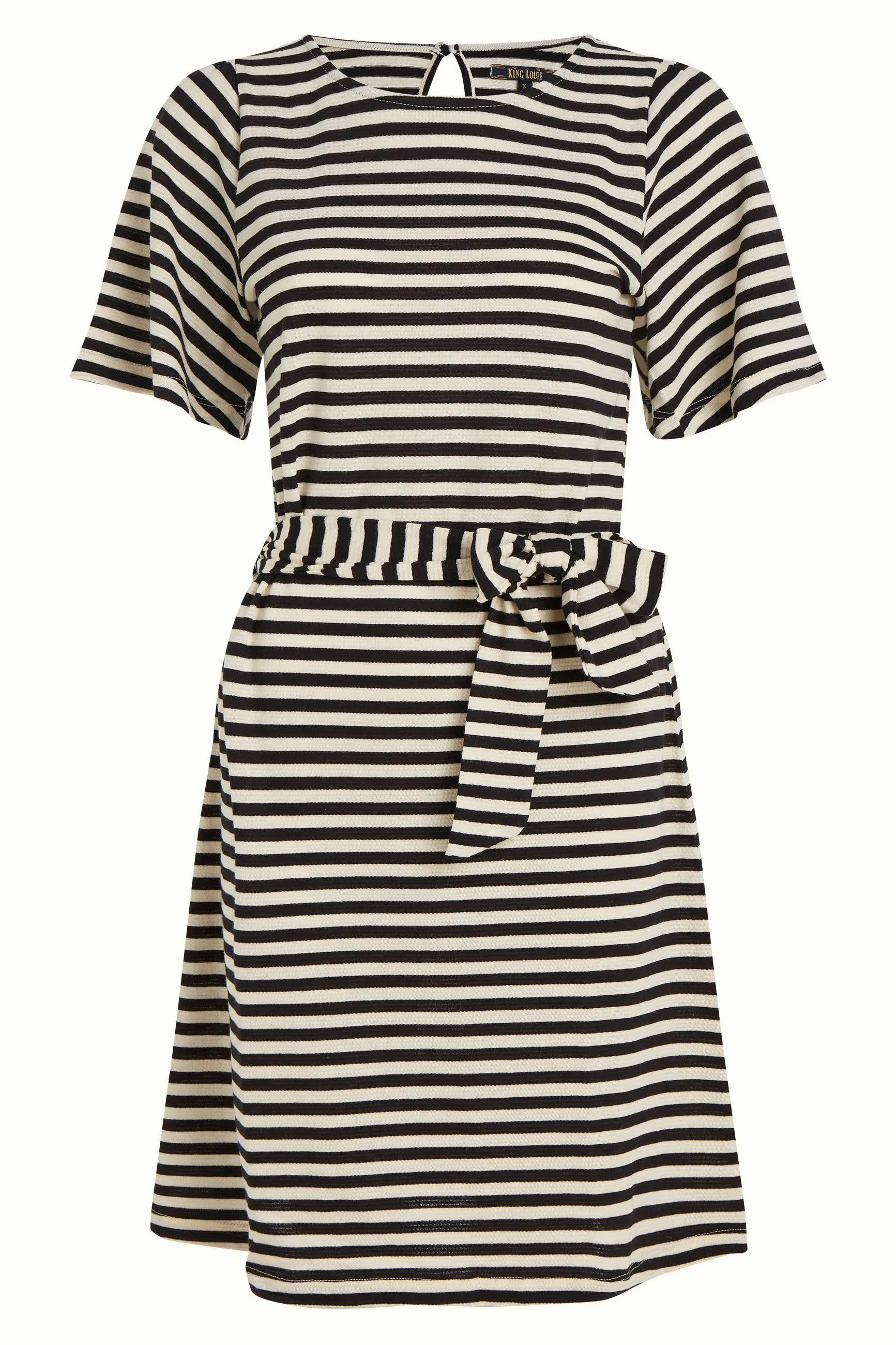 Robe Tunique Lizzy Chopito Stripe - Noir