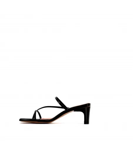 SANDALE EMMA CUIR NOIR