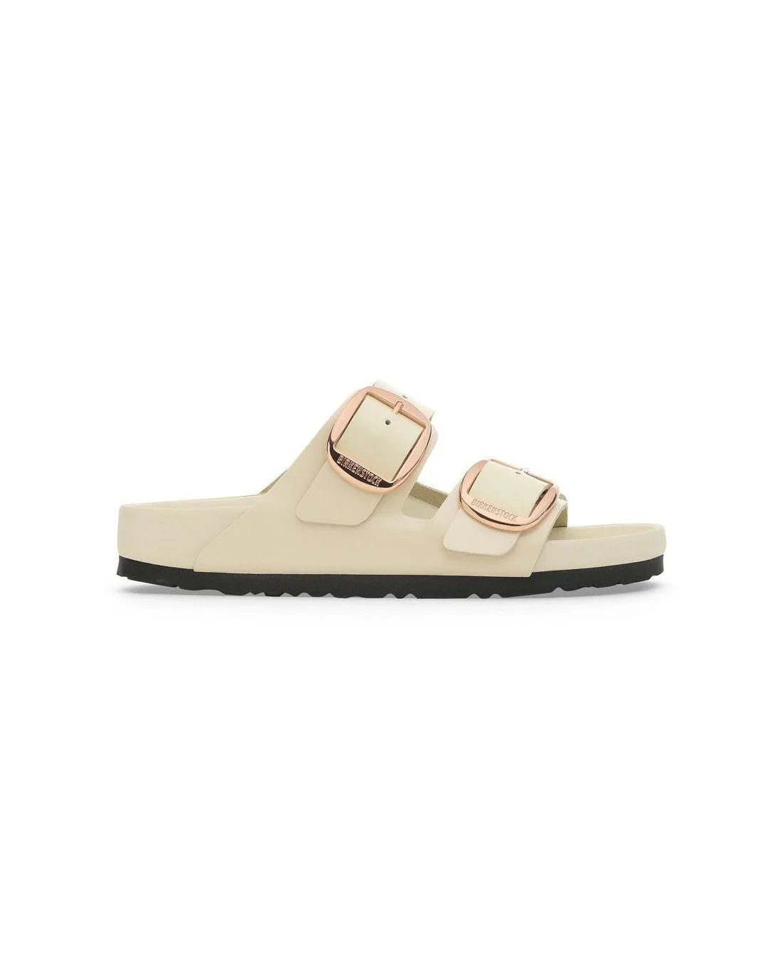 SANDALES ARIZONA BIG BUCKLE HIGH-SHINE ECRU - Birkenstock | Chez Maman Rouen