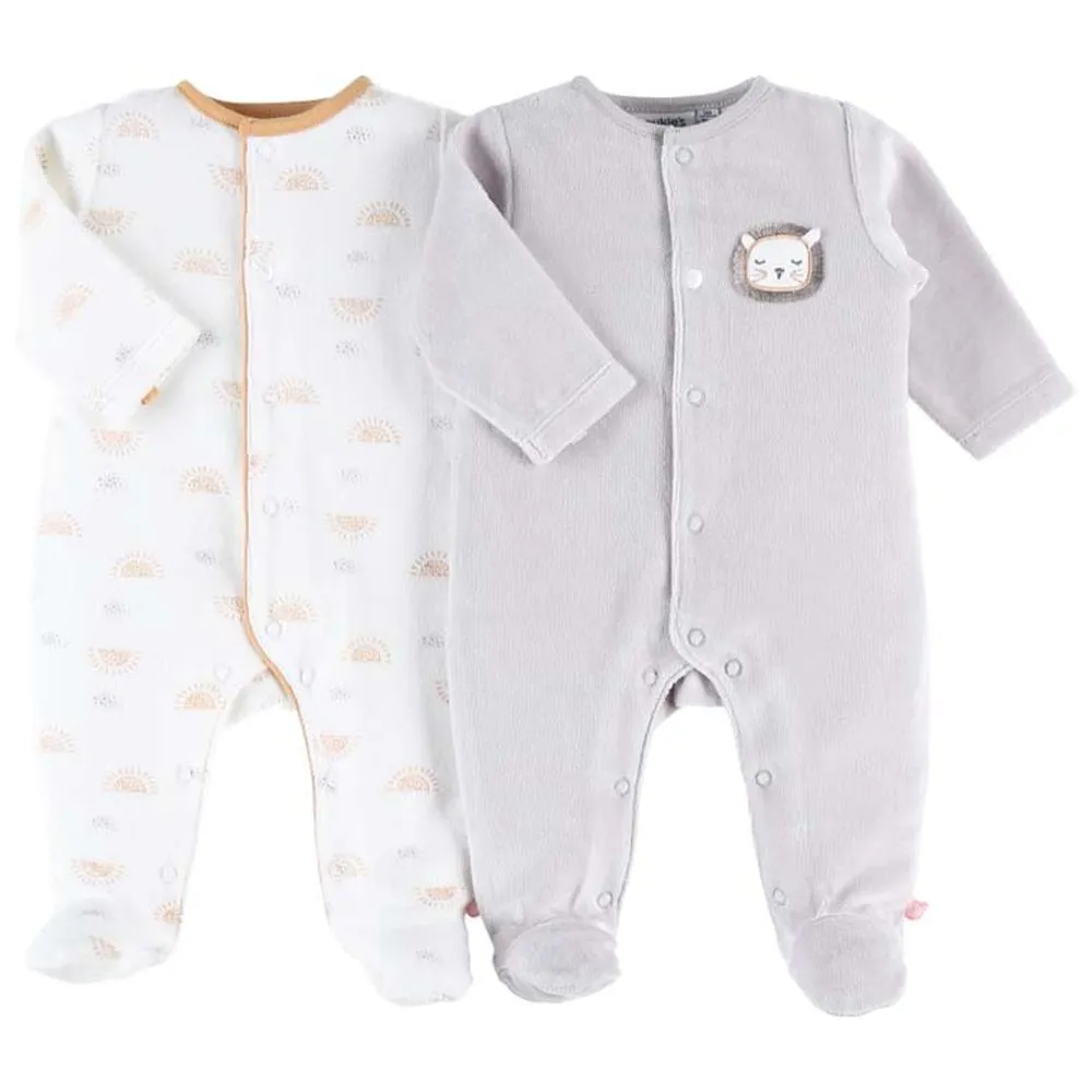 Set de 2 pyjamas velours (12m) - Babou & Kendi