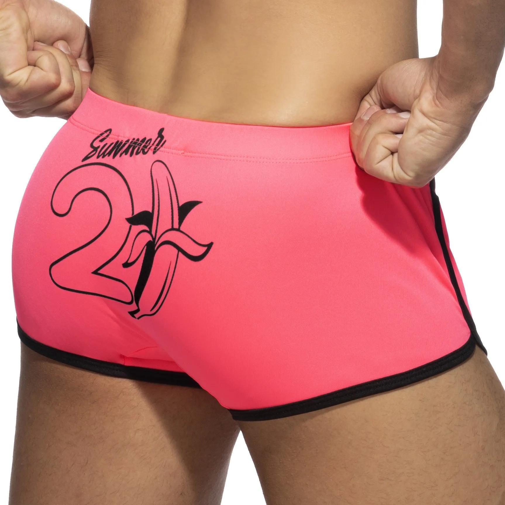 Short Banana - rose fluo - ADDICTED : vente short homme ADDICTED