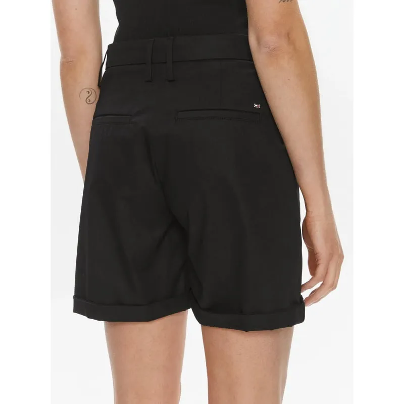 Short chino co blend noir femme - Tommy Hilfiger | wimod