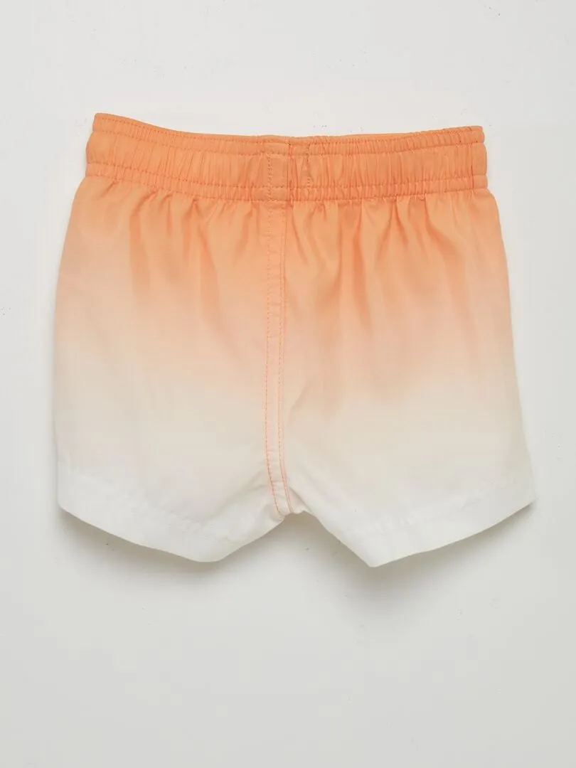 Short de bain fantaisie - Orange