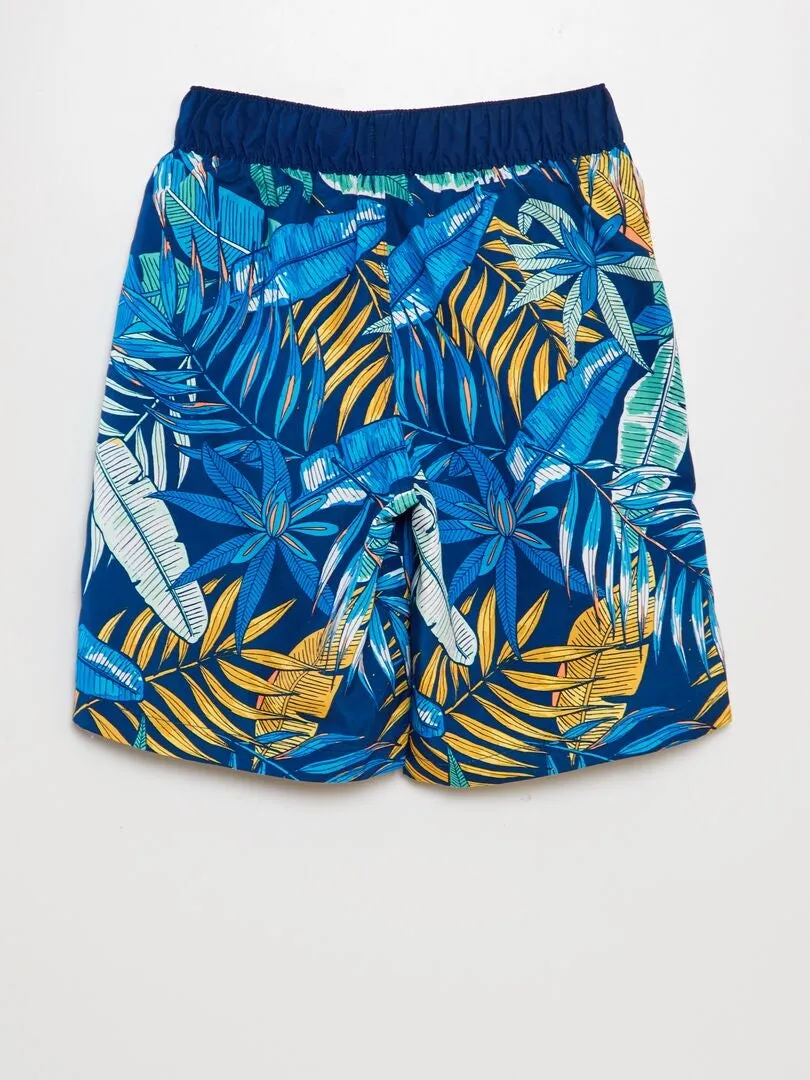 Short de bain long - Bleu