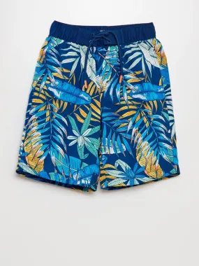 Short de bain long - Bleu