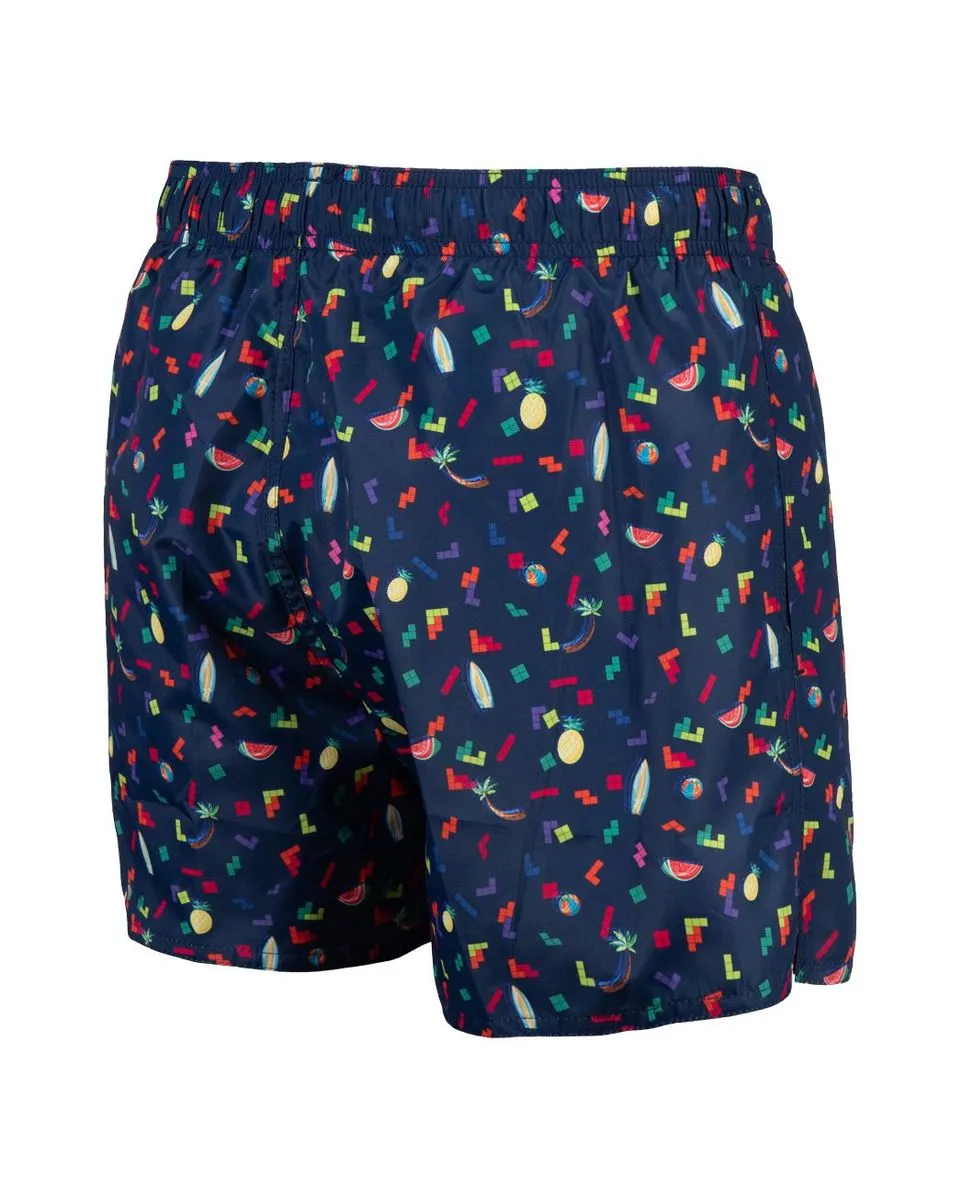 Short de natation Homme MEN S BEACH SHORT ALLOVER Bleu