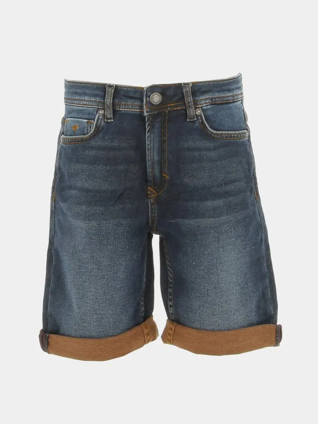 Short en jean decox dual bleu marine garçon - Kaporal | wimod