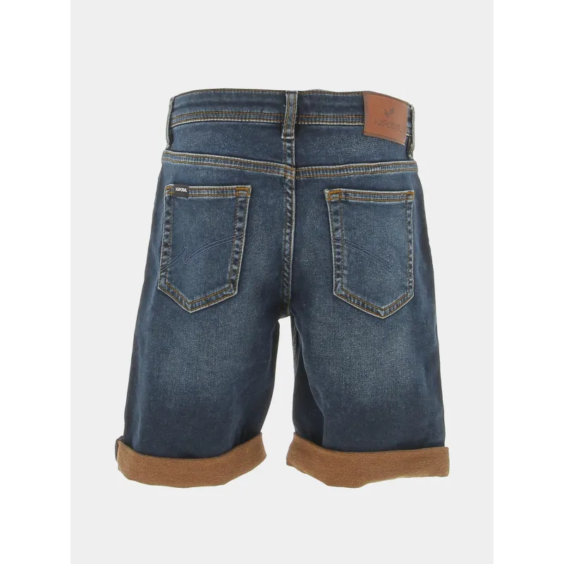 Short en jean decox dual bleu marine garçon - Kaporal | wimod