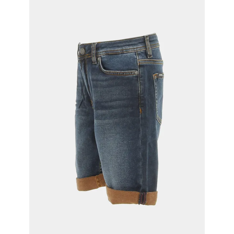 Short en jean decox dual bleu marine garçon - Kaporal | wimod