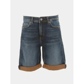 Short en jean decox dual bleu marine garçon - Kaporal | wimod